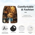 thumbnail image 3 of Yiaed Scientist Guinea Pig Print Mens Swim Trunks Bathing Suit Compression Liner Beach Swim Shorts Swimwear Quick Dry Zipper Pocket No-Chafing Board Short-Medium, 3 of 6