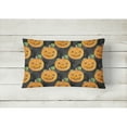 thumbnail image 2 of Carolines Treasures BB7524PW1216 Watecolor Halloween Jack-O-Lantern Canvas Fabric Decorative Pillow  12H x16W multicolor, 2 of 3