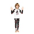 thumbnail image 3 of Matching Christmas Pajamas for Family Cute Xmas Red Wine Glass Crewneck Raglan Tops with Pants Matching Holiday Lounge Set Pjs, 3 of 7