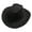 Black, variant on Windfall Men's Women's Fashion Cowboy Cap Solid Color Wide Brim Hat for Fancy Dress Party
