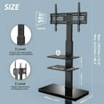 FITUEYES Universal Floor Swivel TV Base TV Stand with Mount for 3265