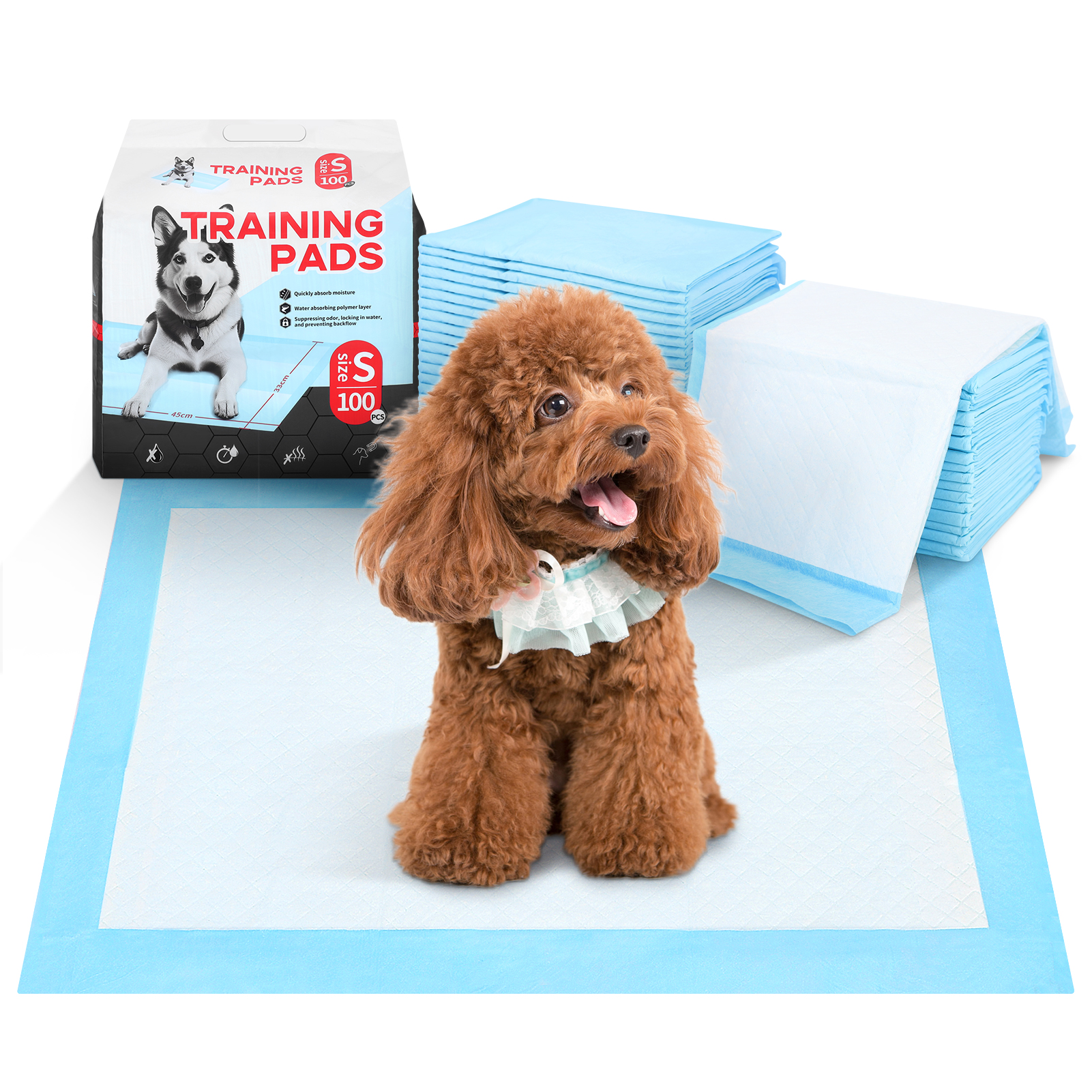 Auwogo Dog Training Pads, Small 13x18 (100 Count) photo 2