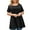 Black, variant on Uaswgudfs Women's Plus Size Flowy Tunic Top Spring & Summer Short Sleeve Loose Fit Crew Neck Shirt for Going Out