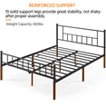 thumbnail image 6 of Yaheetech Metal Bed Frame with Headboard & Footboard,Full Size, Black, 6 of 9