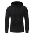 thumbnail image 1 of Fo Sweat à Capuche Classique Matelassé à Motif Carré pour Hommes (Noir, TG), 1 of 10