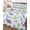 White, variant on Twin Quilt Bedding Set, Cartoon Dinosaur Reversible Summer Quilt 3 Pieces, Watercolor Green Blue Dino Yellow Lightweight Bedspreads Coverlets with 2 Pillow Shams for All Seasons