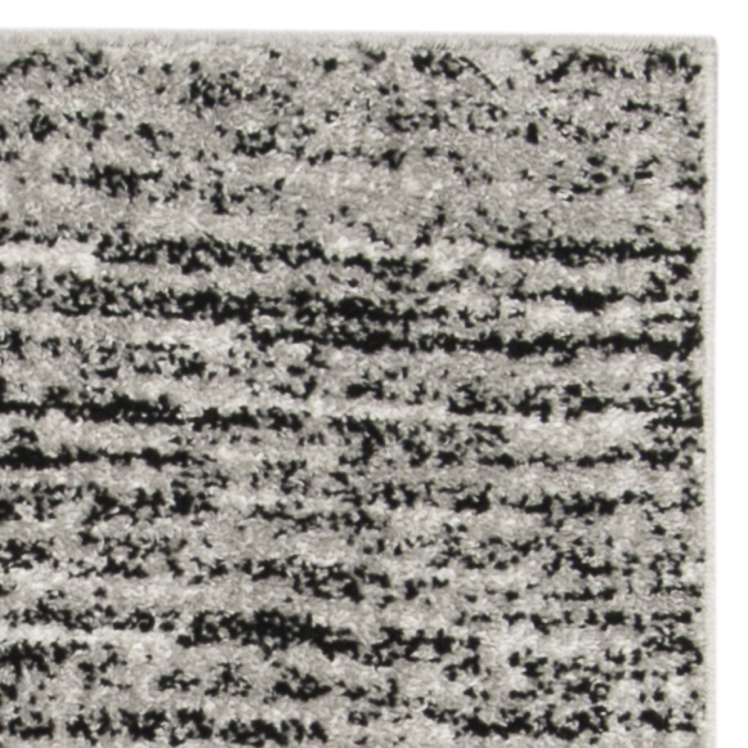 SAFAVIEH Adirondack Linnette Abstract Area Rug, Black/Silver, 4' x 4' Square