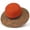 Orange, variant on Women’s Color Speckled Mixed Weave Wide Brim Straw Hat Ethnic Pattern Band Light Sun Hat for Seaside Travel, Outdoor Camping & Casual Daily Sky Blue