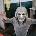 thumbnail image 4 of Halloween！Máscara facial de silicona aterradora, máscara de terror, fiesta de Halloween, Cosplay, tocado, 4 of 8