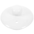 thumbnail image 2 of White Ceramic Tea Cup Lid Universal Ceramic Teapot Lid Polished Tea Ware Lid Replacement, 2 of 8
