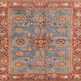 thumbnail image 1 of Ahgly Company Machine Washable Indoor Square Abstract Camel Brown Area Rugs, 6' Square, 1 of 7