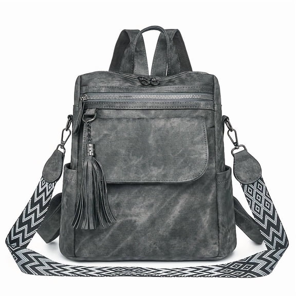 PRIYAL Stylish And Minimalist Solid Color Women's Backpack, Lightweight And Suitable for Commuting, with a Large Capacity for Casual Travel And Can Also Be Used As a Shoulder Bag