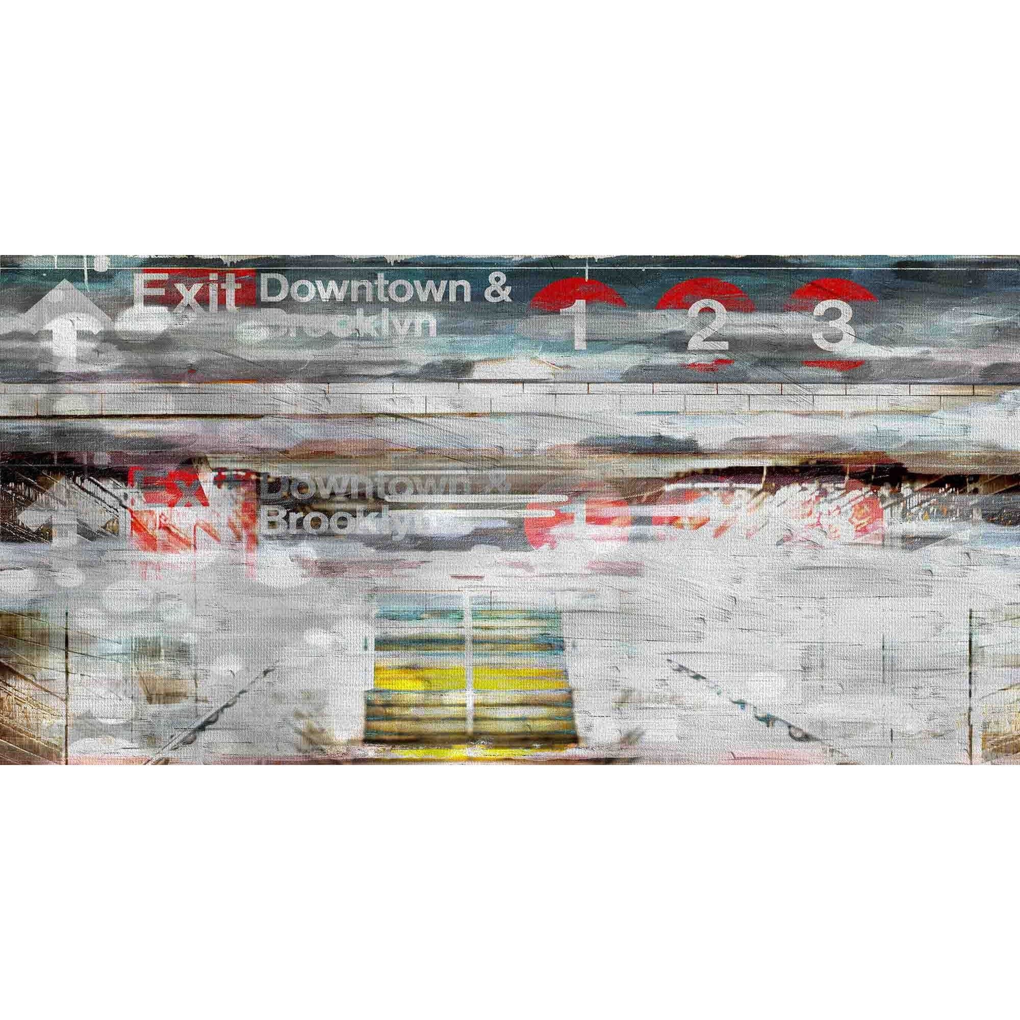 Parvez Taj "Exit Downtown" Print on Canvas