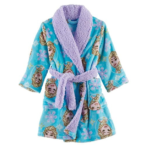 Disney Little GirlsAnna and Elsa Snowflake Bathrobe