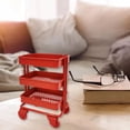 thumbnail image 2 of Ywmsfl for Doll Furniture Iron 3 Trolley Storage Rack for Doll House Kitchen Furniture with Accessories Supplies Decoration Accessories, 2 of 9