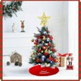 thumbnail image 5 of Dvumao Christmas Tree Skirt Red Merry Christmas Deer Snowflake, 5 of 8