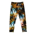 thumbnail image 4 of Odeerbi 3-8 Years Kids Girls Leggings Tie-Dye Gradient Stretchy Tights Compression Pants Summer High Waist Soft Pantyhose, 4 of 4