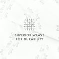 thumbnail image 6 of Noble Linens Gray Simple Vine Print Duvet Set 3-Piece Duvet Cover Set, Full/Queen, 6 of 12