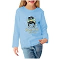 thumbnail image 1 of Birdeem Robe de Fille Fleurie Imprimée Col Rond Chandail pour Filles Chandail à Capuchon pour Enfants Haut Brodé Fleur, 1 of 5