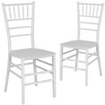 thumbnail image 1 of 2 Pk. HERCULES Series White Resin Stacking Chiavari Chair, 1 of 9