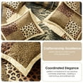 thumbnail image 7 of Nanshing Leopard 9 Piece Animal Print Comforter Set , Brown Gold , Queen , Short Plush Print, 7 of 7