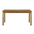 thumbnail image 3 of Pemberly Row Acacia Wood Patio Dining Table in Brown, 3 of 3