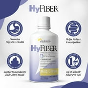 Medtrition HyFiber Daily Liquid Fiber for Regularity and Soft Stools, 12 Grams Soluble Fiber, 32 fl oz 4 pack