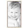 thumbnail image 2 of ArtToFrames 25" x 48" Silver with Black Lip Picture Frame, 25x48 inch Multi Wood Poster Frame (WOM-5193),  Pack, 2 of 7