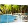 Design Art View of Huai Mae Khamin Waterfall 4 Piece Photographic Print on Wrapped Canvas Set