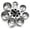 Black, variant on Magnetic Stainless Steel Measuring Cups Set of 7, Kitchen Measuring Tools with Easy Read Markings for Dry and Liquid Ingredients, Durable Cooking Utensils, Black