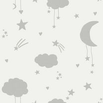 NEXT Moon and Stars Grey Wallpaper