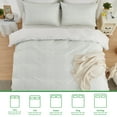 thumbnail image 4 of Gogreen Luxury Queen Duvet Cover Floral, Soft & Breathable 100% Cotton 3 Pieces Queen Bedding Sets, Pattern Queen Comfy Duvet Cover, with Zipper Closure, 4 of 11
