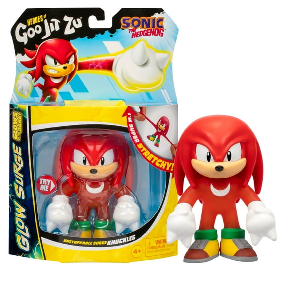 Heroes of Goo Jit Zu Unstoppable Surge Knuckles Action Figure, Glow-in-the-Dark Powers, Ages 4
