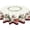 Beige, variant on Xmas Round Tablecloth 60 Inch Water-Resistant Washable Fabric Reusable Red Winter Gingerbread Snowman Snow House Table Cover for Decoration Indoor Outdoor Dining
