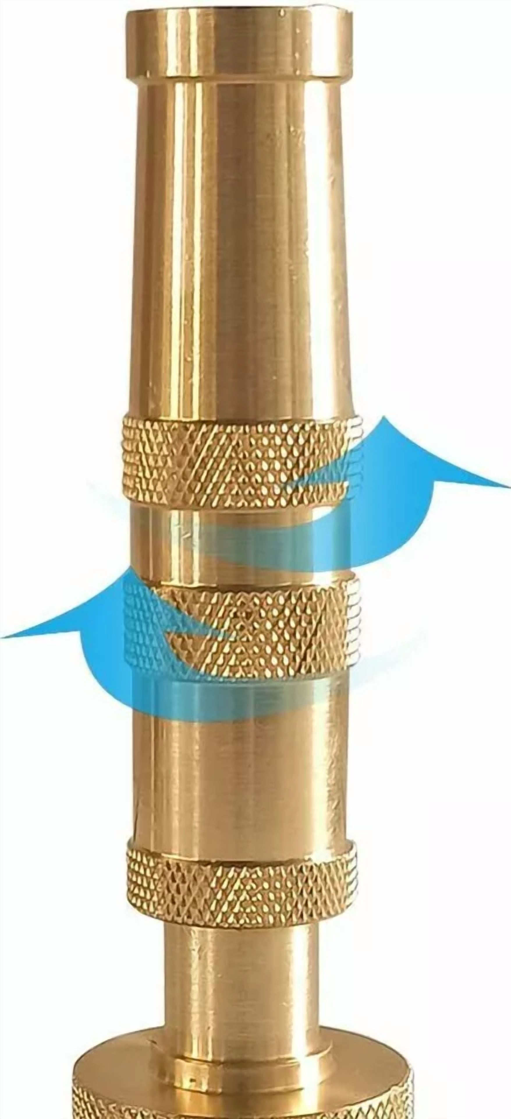 PURELY- Solid Brass Garden Spray Nozzle 4" Adjustable Twist Water Hose Usa Stock 2 Pack