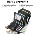 thumbnail image 7 of FALAN MULE Small Wallet for Women Genuine Leather Bifold Purse RFID Blocking Card Holder, 7 of 7