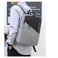 thumbnail image 5 of Vbsqjc Grey Waterproof Business Backpack with USB Charging Port Laptop Backpack 1Pc, 5 of 6