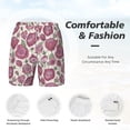 thumbnail image 5 of Lsque Mens Swim Trunks Rose Flowers Pattern - Bathing Suit Compression Liner - Beach Swim Shorts Swimwear - (S-3XL) - Stretch Quick Dry -Large, 5 of 9