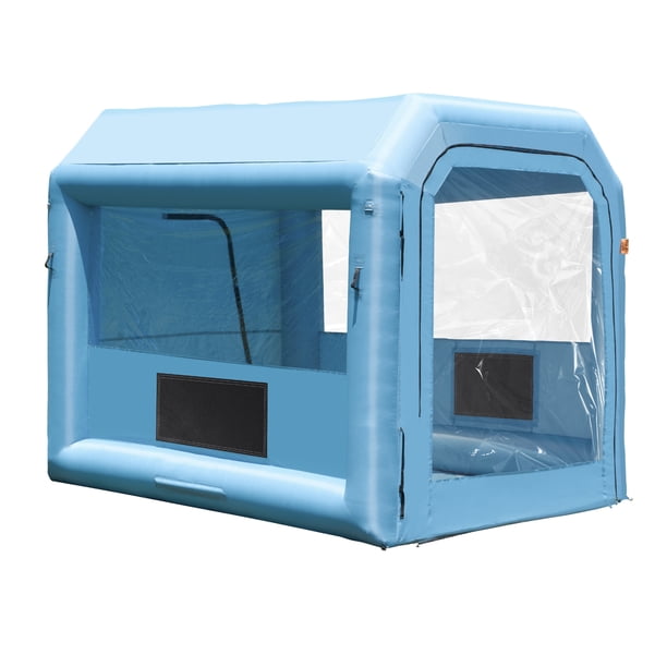 VEVOR Cabina de pintura inflable, cabina de pintura inflable de 9,8 x 8,2 x 8,2 pies, con potente soplador de 550 W y sistema de filtro de aire, cabina de pintura portátil para motocicleta