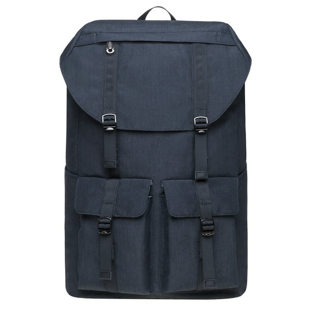 Mochila de lona vintage Kaukko Mochila de senderismo para viajes al aire libre Mochilas escolares KAUKKO KD01-Black