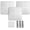 White, variant on Cannon Sports Pro Style Set of 3 Bases for Baseball and Softball – 15" x 15" Molded Base Set with Waffle Bottom & Anchors - Includes 1st, 2nd, 3rd Base