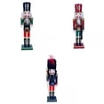 thumbnail image 1 of Figura de Cascanueces de 3x30cm, Adorno Navideño para Estantería de Dormitorio Gloria Figurita de Cascanueces, 1 of 7