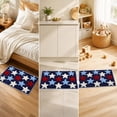 thumbnail image 5 of AZXY 4th of July Patriotic Bathroom Rug, 16"x24" Star Plush Shaggy Bath Mat, Soft Fluffy Plush Non Slip Floor Mat, American Independence Day Decor Rug for Indoor Entryway Kitchen Bedroom Shower, 5 of 6