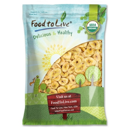 Non Gmo Foods - Food to Live® Certified Organic Banana Chips (Non-GMO, Unsulfured, Bulk) (10 Pounds)