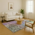 thumbnail image 7 of Addison Rugs Mayfield Premium Machine Washable Transitional Contemporary Purple Rectangle Rug, 8' x 10', 7 of 7