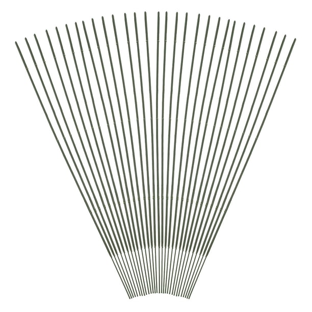 CRILSTYLEO 100Ud Varillas Para Ramos Y Flores Artificiales Con Verde Para Proyectos Creativos