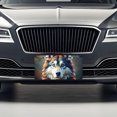 thumbnail image 3 of Alaskan Malamute Dog Abstract Stylized Art Metal Novelty License Plate, 3 of 7