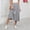 Gray, variant on Dianli Skirts Skorts Women's Elastic High Waist Pocket A Line Midi Skirt Loose Comfortable Pull On Casual Everyday Travel Workwear Skirt Maxi Skirts
