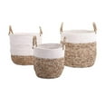 thumbnail image 1 of Redmon 3210BEWH Ensemble de Paniers, Beige & Blanc - 3 Pcs, 1 of 1