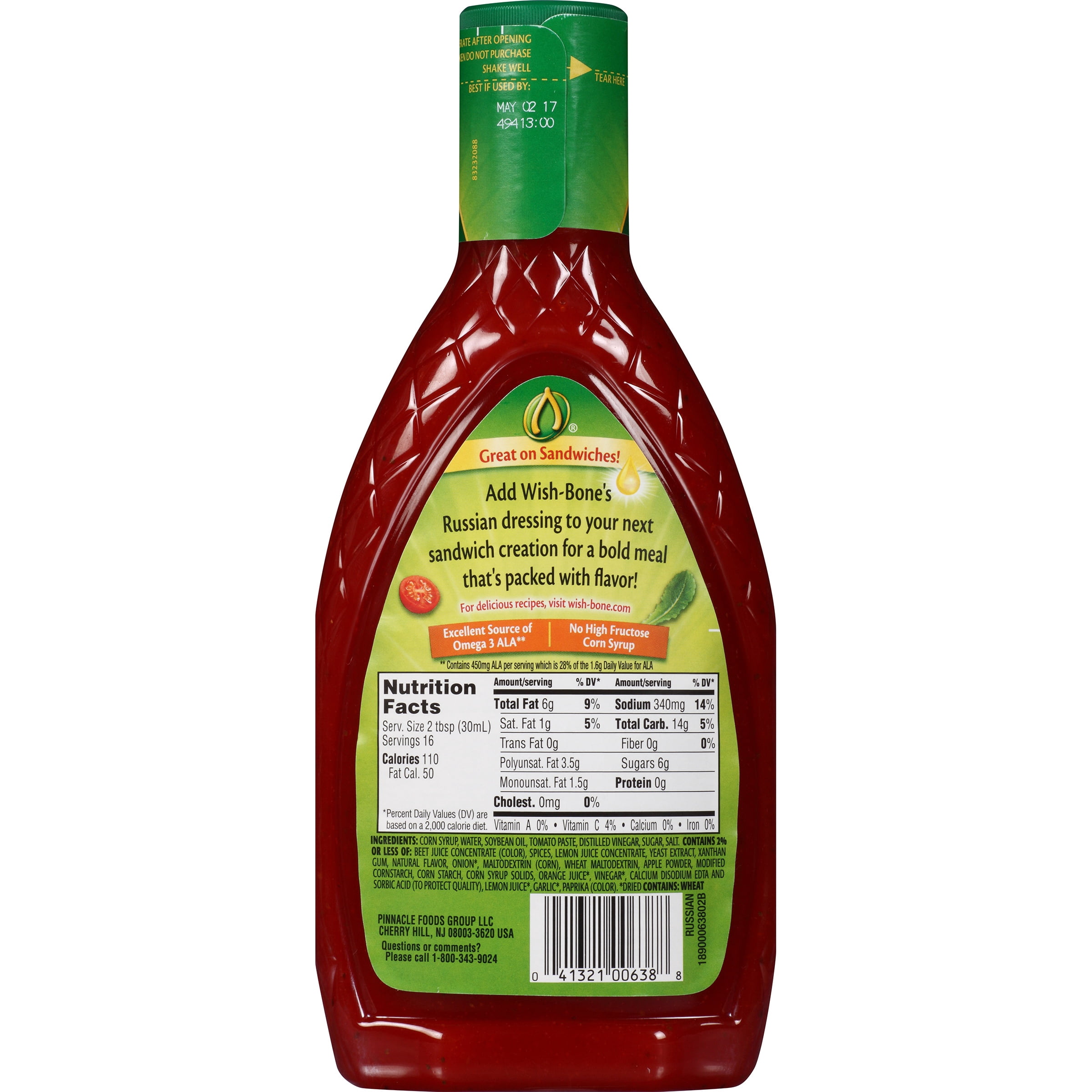Wish-Bone Russian Dressing 16 fl. oz. Bottle